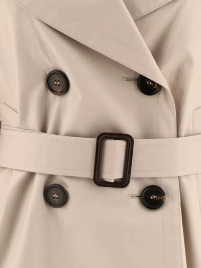Shop Max Mara The Cube Double Breasted Trench Coat