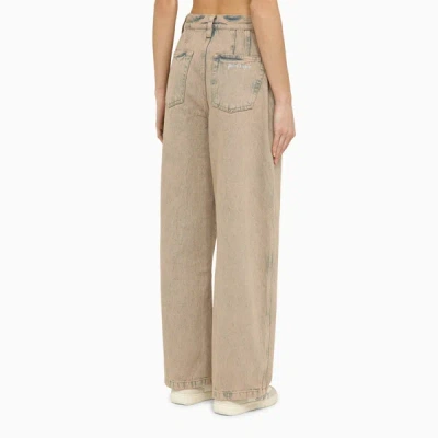 Palm Angels Bi Colore Overdye Wide Fit Jeans