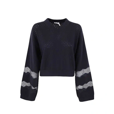 Shop See By Chloé See By Chloe See By Chloe Cotton And C Mere Pullover