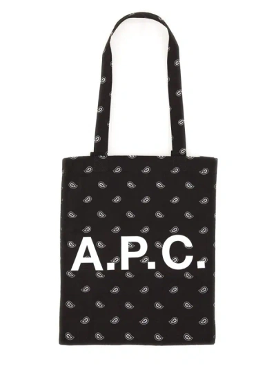 Shop Apc A.p.c. "lou" Tote Bag In Black