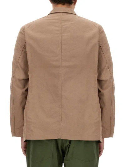 Shop Engineered Garments Cotton Jacket In Beige