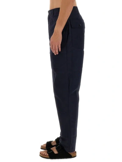 Shop Engineered Garments Cotton Pants In Blue