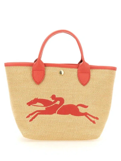 Shop Longchamp Le Panier Pliage Small Bag In Red