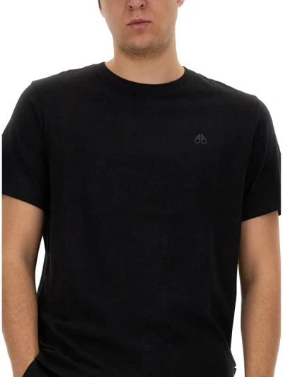 Shop Moose Knuckles T-shirt With Logo In Black