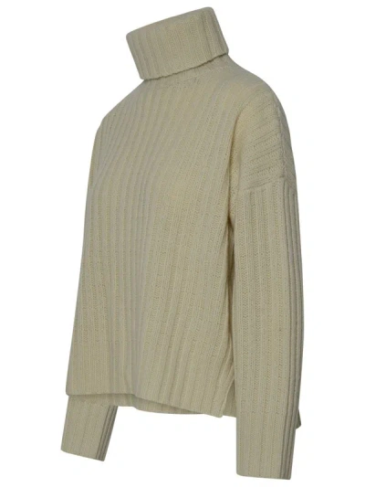 Shop 360cashmere 360 Cashmere 'angelica' Turtleneck Sweater In Ivory Cashmere Blend In Cream