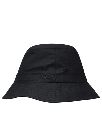Shop Apc A.p.c. Black Cotton Cap