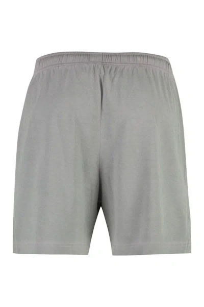 Shop Acne Studios Cotton Bermuda Shorts In Grey