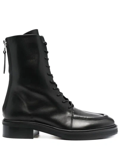 Shop Aeyde Max Soft Calf Leather Black Shoes