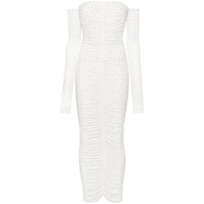 Shop Alex Perry Dresses In White/silver