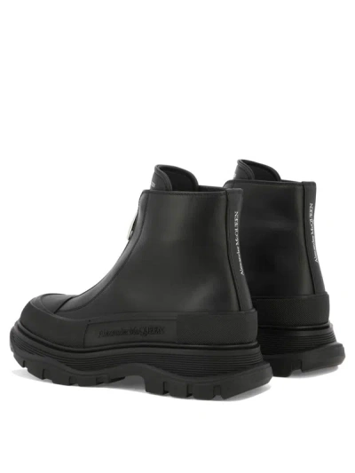 Shop Alexander Mcqueen "tread Slick" Ankle Boots In Black