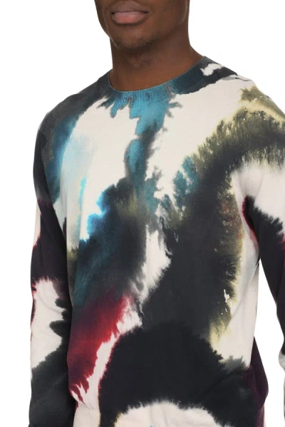 Shop Alexander Mcqueen Cotton Crew-neck Sweater In Multicolor