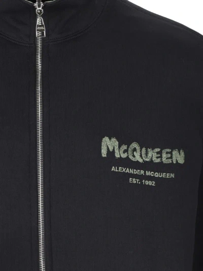 Alexander Mcqueen Reversible Bomber Jacket Casual Jackets And Parka In Green