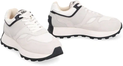 Shop Ambush Suede And Nylon Sneakers In White