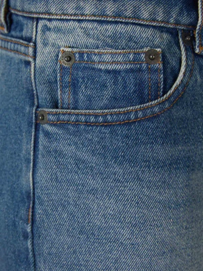 Shop Ami Alexandre Mattiussi Ami Paris Denim Cotton Shorts In Denim Blue