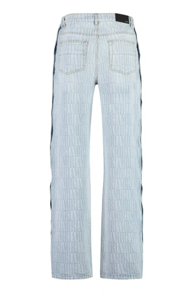 Shop Amiri Snap Off Baggy Jeans In Denim