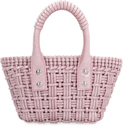 Shop Balenciaga Bistro Xxs Basket Handbag In Pink