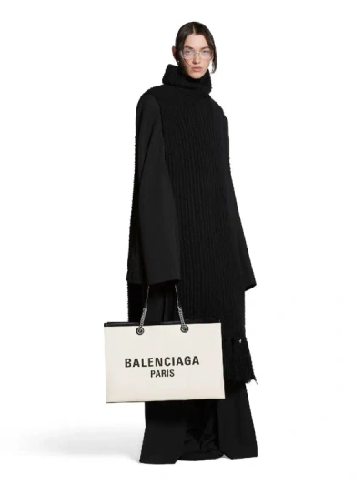 Shop Balenciaga Duty Free Tote Bag In Printed Logo On The Front
