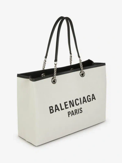 Shop Balenciaga Duty Free Tote Bag In Printed Logo On The Front