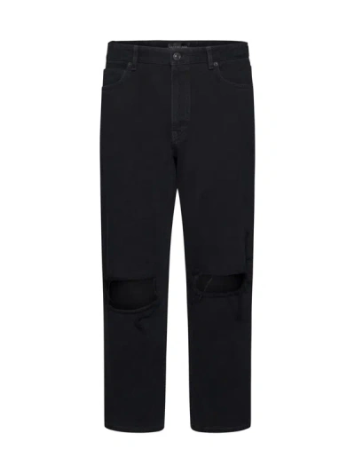 Shop Balenciaga Jeans In Peach Pitch Black