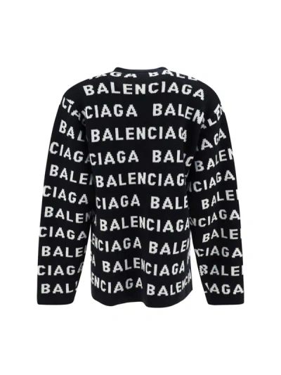 Shop Balenciaga Knitwear In Black/white