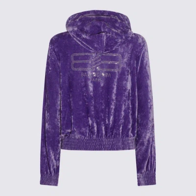 Shop Balenciaga Lilac Sweatshirt In Purple