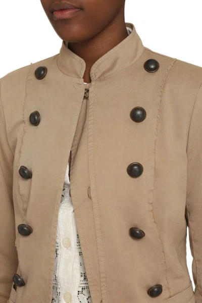 Shop Bazar Deluxe Cotton Jacket In Beige