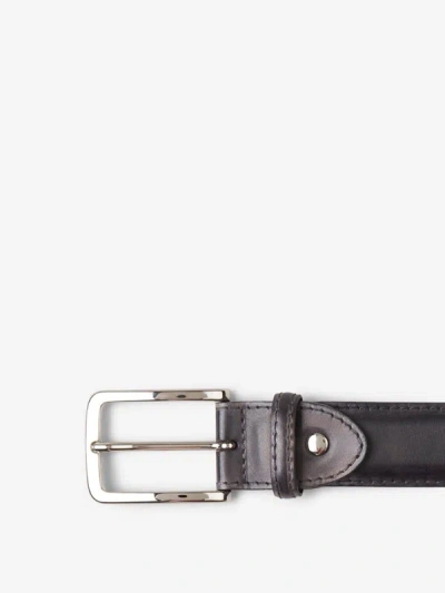 Shop Bontoni Leather Belt In Negre