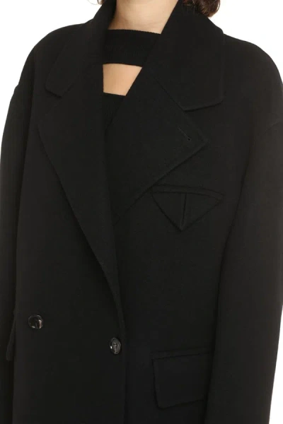 Shop Bottega Veneta Cashmere Coat In Black