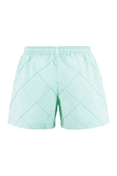 Shop Bottega Veneta Nylon Swim Shorts In Blue