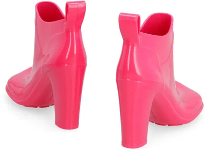 Shop Bottega Veneta Shine Ankle Boots In Fuchsia