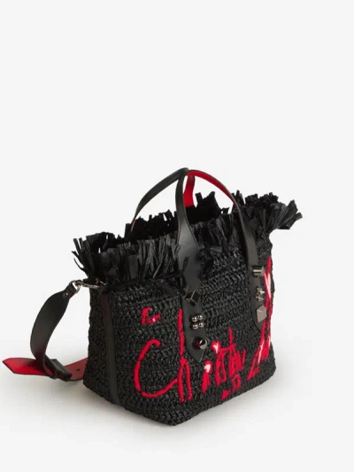 Shop Christian Louboutin Frangibus Small Bag In Black And Red