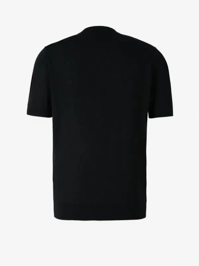 Shop Colombo Cashmere And Silk T-shirt In Negre