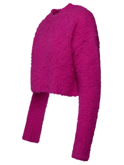 Shop Crush Fuchsia Cashmere Blend Sweater In Fucsia