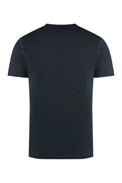 Shop Dolce & Gabbana Cotton Crew-neck T-shirt In Blue