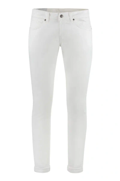 Shop Dondup George Skinny Jeans In White