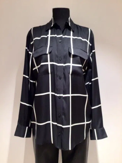 Shop Equipment Printed Silk Shirt In Black