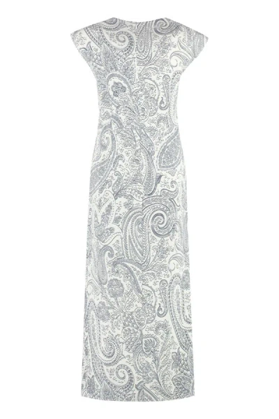 Shop Etro Stretch Viscose Dress In White