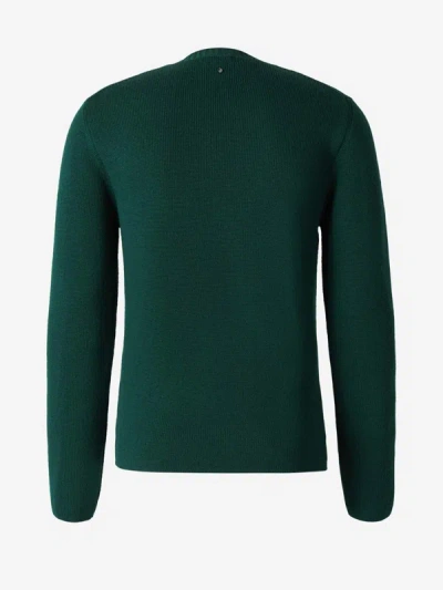 Shop Etro Wool Knit Sweater In Emerald Green