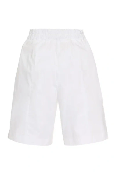 Shop Fabiana Filippi Cotton Bermuda Shorts In White