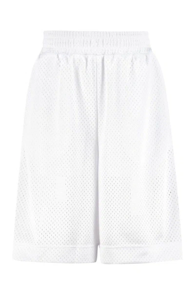 Shop Fendi Technical Fabric Pants In White