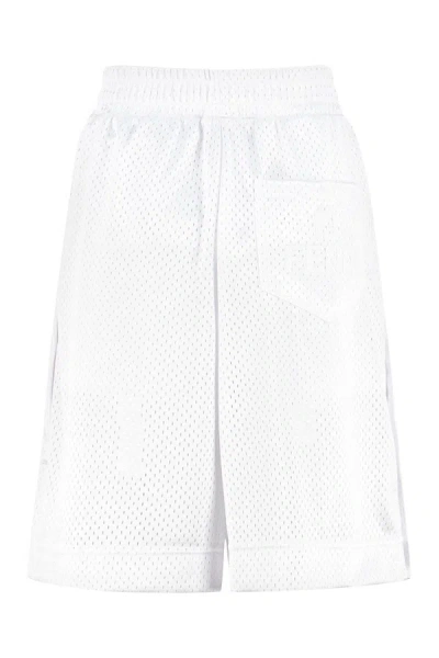 Shop Fendi Technical Fabric Pants In White