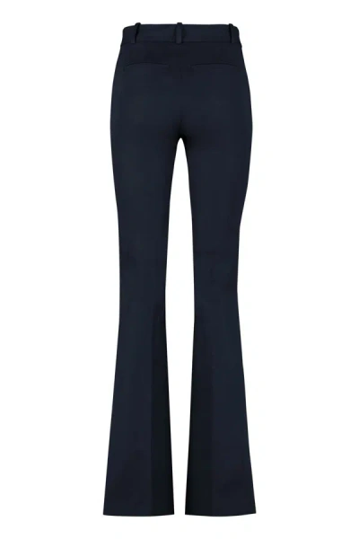 Shop Frame Flared Trousers In Blue