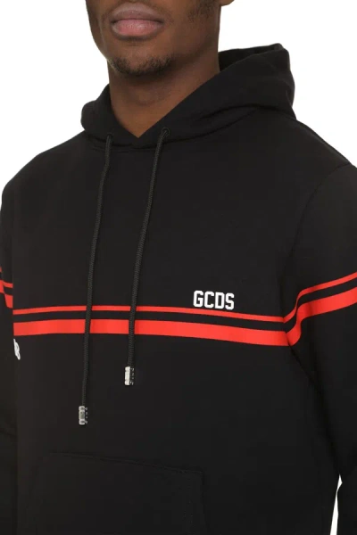 Shop Gcds Hooded Sweatshirt In Black