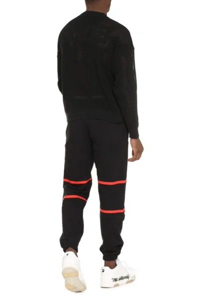 Shop Gcds Long Sleeve Crew-neck Sweater In Black