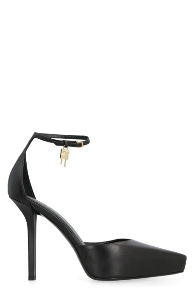 Shop Givenchy G-lock Leather Pumps In Black