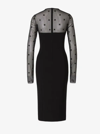Shop Givenchy Midi 4g Dress In Negre