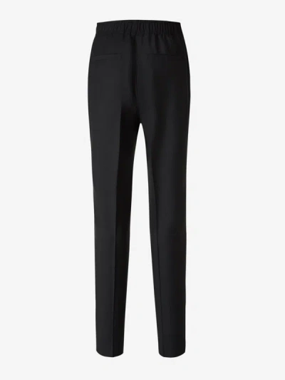 Shop Givenchy Wool Mohair Trousers In Negre