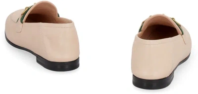 Shop Gucci Horsebit Leather Loafers In Pink