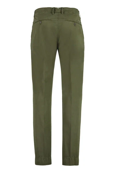 Shop Handpicked Mantova Cotton Trousers In Green