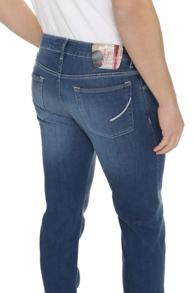 Shop Handpicked 5-pocket Straight-leg Jeans In Denim